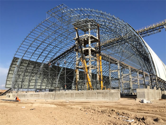 建德煤机油桶翘工程网架